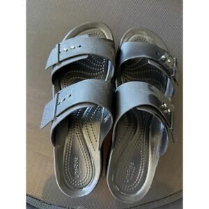 Women's Double Strap Crocs Sandals, Size 10 GUC